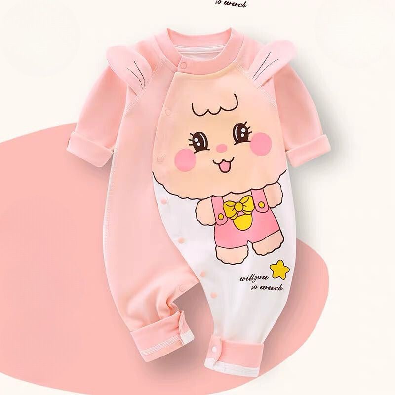 Body Dài Tay LOTUKA Bé Trai Bé Gái, Bodysuit Cho Bé, Quần Áo Trẻ Em In Hình Dễ Thương Size 3-12kg