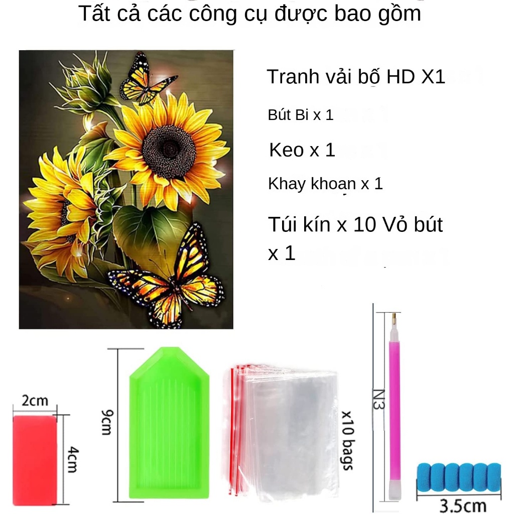 Bộ Tranh Đính Đá 5d Tự Làm Hình Cá Voi 30 * 40cm