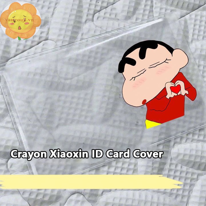 Vastji Hộp Đựng Thẻ id / Danh Thiếp / Thẻ id Trong Suốt In Hình shin-chan Sáng Tạo vn