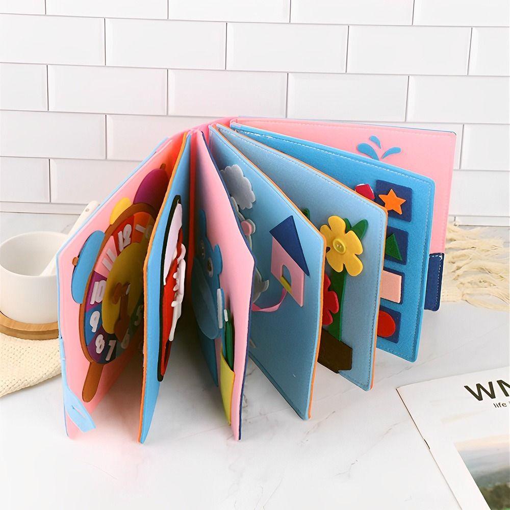 Leota montessori Sách Vải Nỉ Lập Thể Giáo Dục Sớm Cho Bé