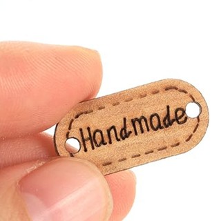 5 Cái Nút gỗ Handmade bầu dục