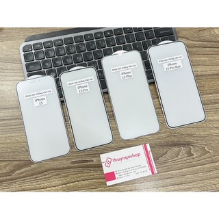Kính cường lực mờ chống bám vân tay iphone 15 pro max - iphone 15 pro - iphone 15 plus - iphone 15