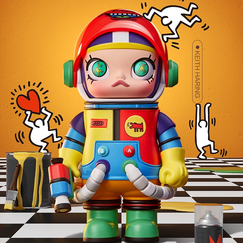 POPMART Mô Hình Đồ Chơi Kỷ Niệm popmart 100% Trong Hộp Bí Ẩn Không Gian