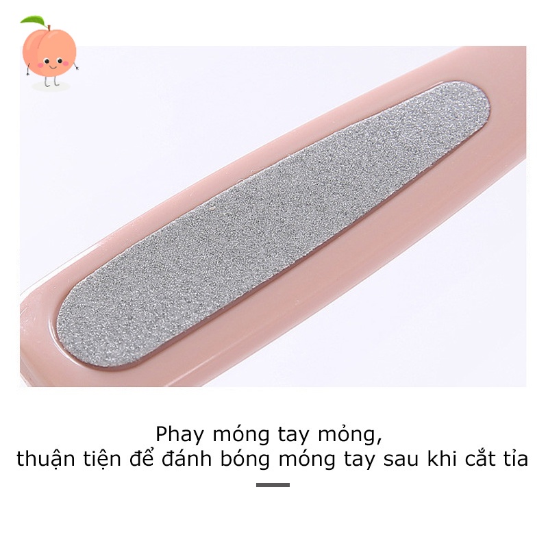 Cây Chà Gót Chân Tẩy Tế Bào Chết 2in1 inox - PEACH