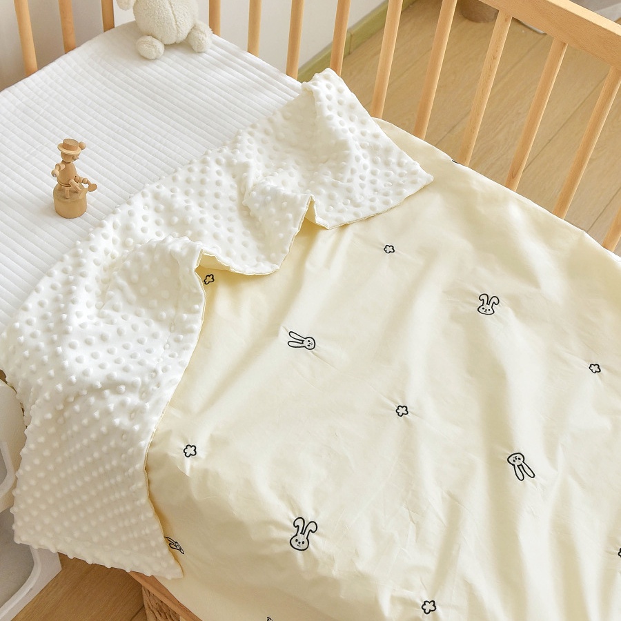 Chăn cotton Màu Trơn Thoáng Khí Cao Cấp Dành Cho Em Bé