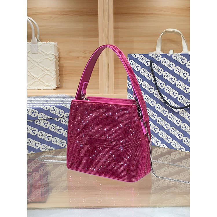 Túi Đeo Chéo Đính Kim Cương Giả Phong Cách Mới Mùa Thu 2023 Cho Nữ