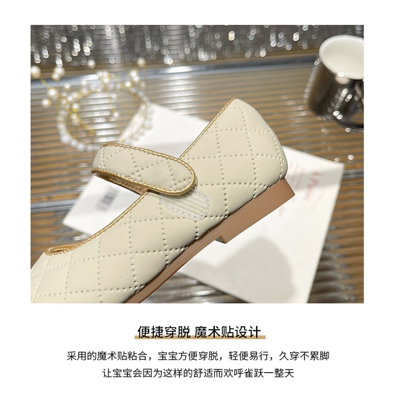 Thời Trang Giày Búp Bê Đế Mềm Màu Trơn Dễ Thương Cho Bé Gái