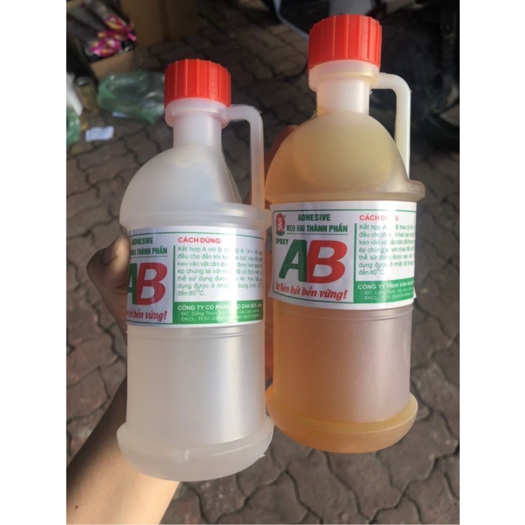 KEO AB 2 THÀNH PHẦN GẮN GỖ CẶP 600G