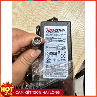 Nguồn 4 chấu Hikvision 12V-5A cho đầu ghi camera Nguồn đầu ghi camera Hikvision 12V 5A 4pin