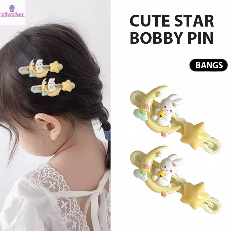 Miumiua🔮Kẹp Tóc Hình Thỏ Và Ngôi Sao Ngọt Ngào Dễ Thương Cho Nữ