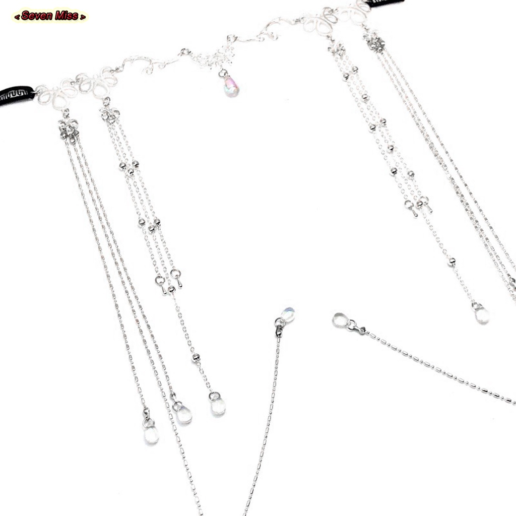 Trâm Cài Tóc Mặt Và Đầu Tua Rua Dài Phong Cách Trung Hoa Cổ Điển