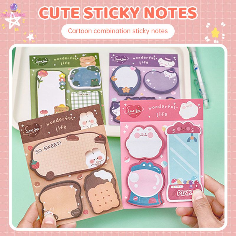 Miu🔮Set 3 món Giấy Note Wonderful Life nhiều mẫu dễ thương, giấy ghi chú
