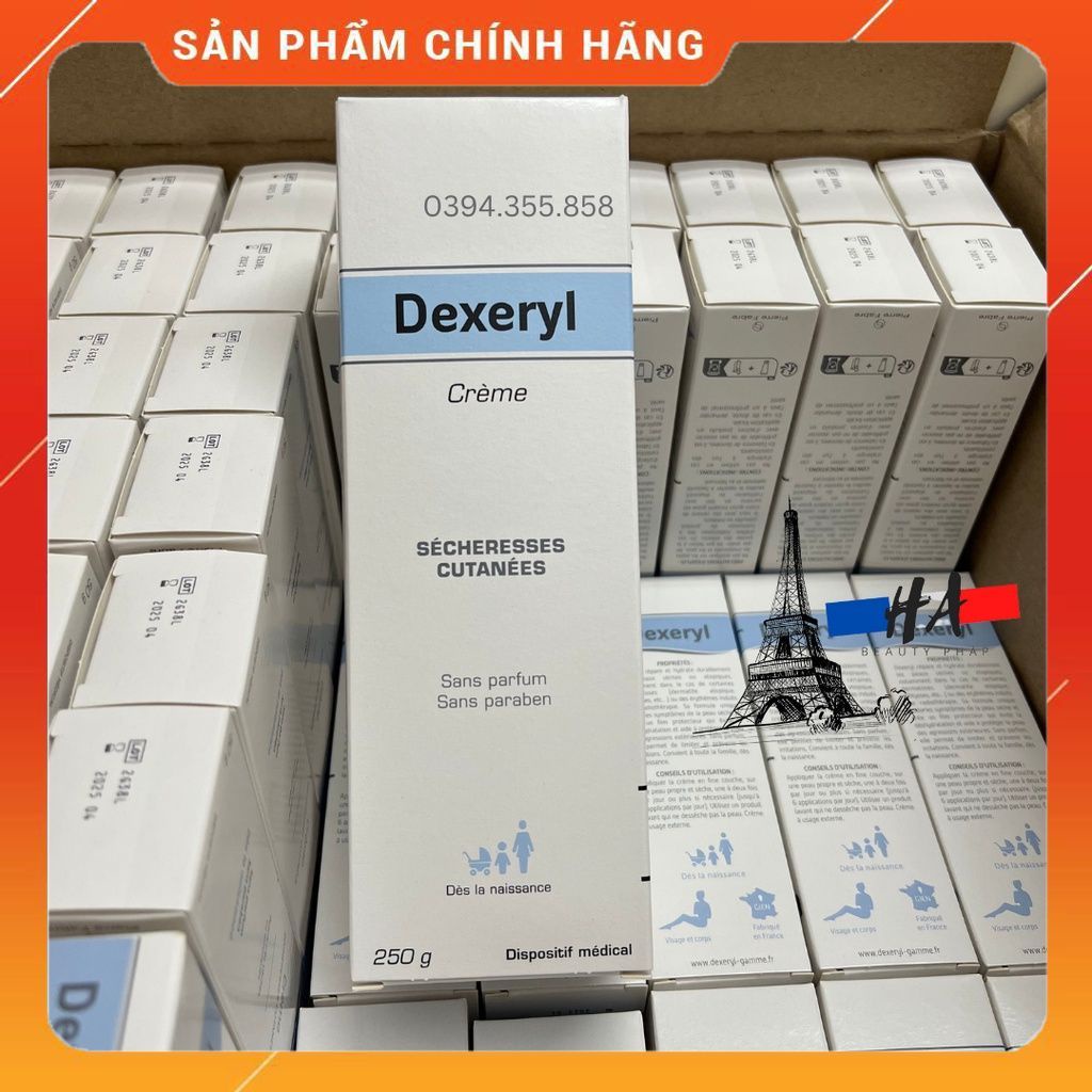 Kem Dưỡng Dexeryl Cream 50g 250g Pháp Dưỡng Ẩm, Dưỡng Da Cho Da Khô, Nẻ, Chàm
