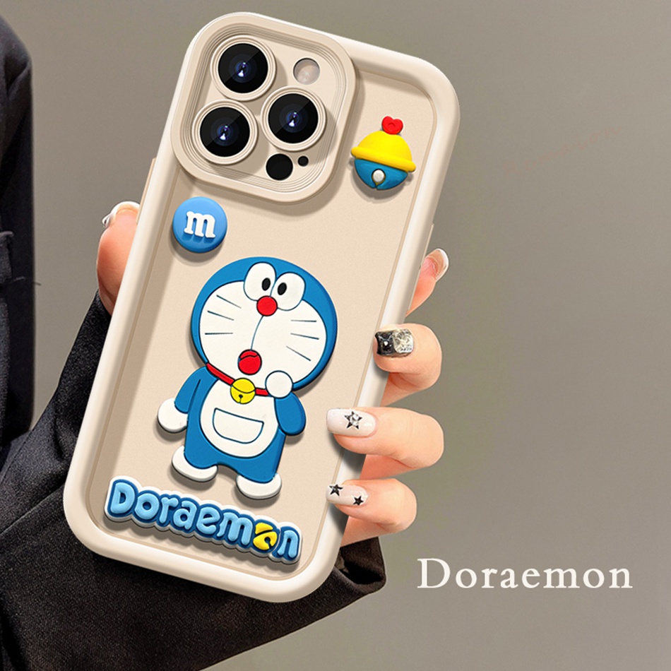 Ôp Điện Thoại Silicon Dẻo Hình Doremon 3d Cho iphone 11 12 13 14 15 pro max plus 11pro 13pro x xr Xsmax 7 8 plus se 2020 2022 Ốp