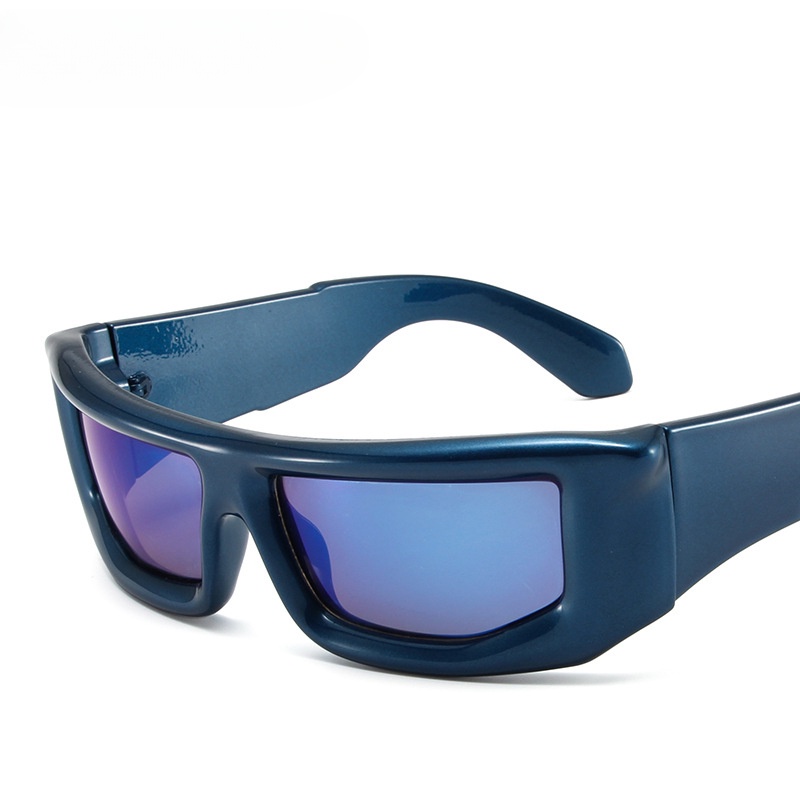 Y2k Kính Râm Tráng Gương Phong Cách punk Thể Thao Thời Trang Cho Nam Và Nữ