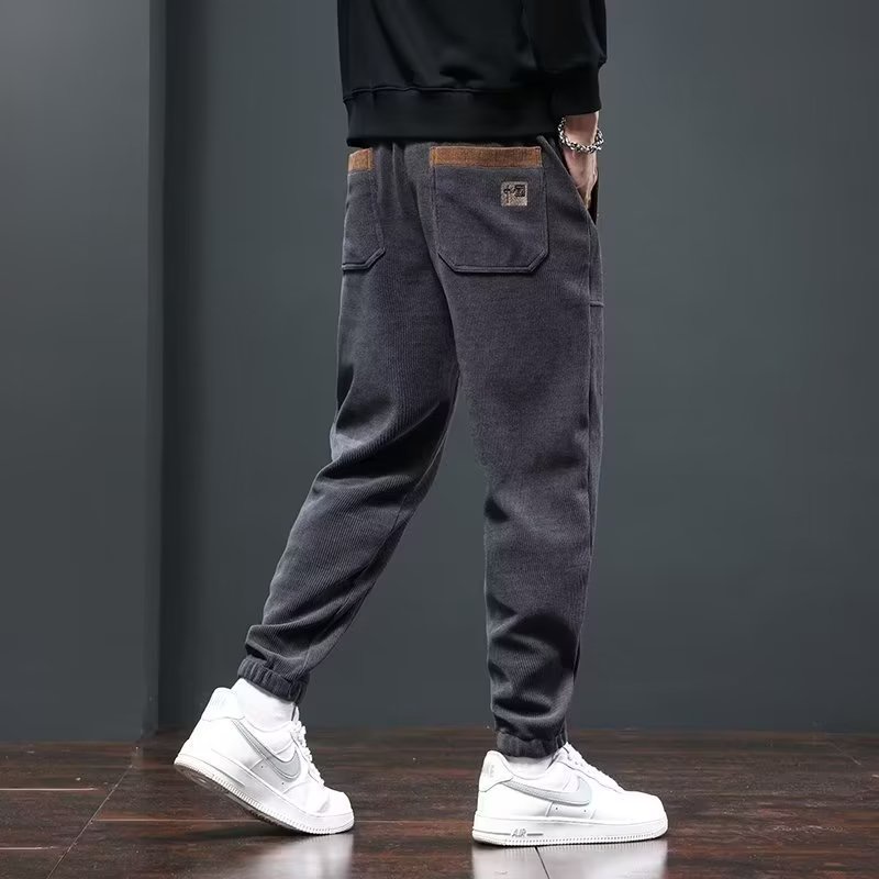 Quần Thể Thao cotton Nhung Dày Dặn Thoáng Khí Phong Cách Châu Âu Mới Cho Nam