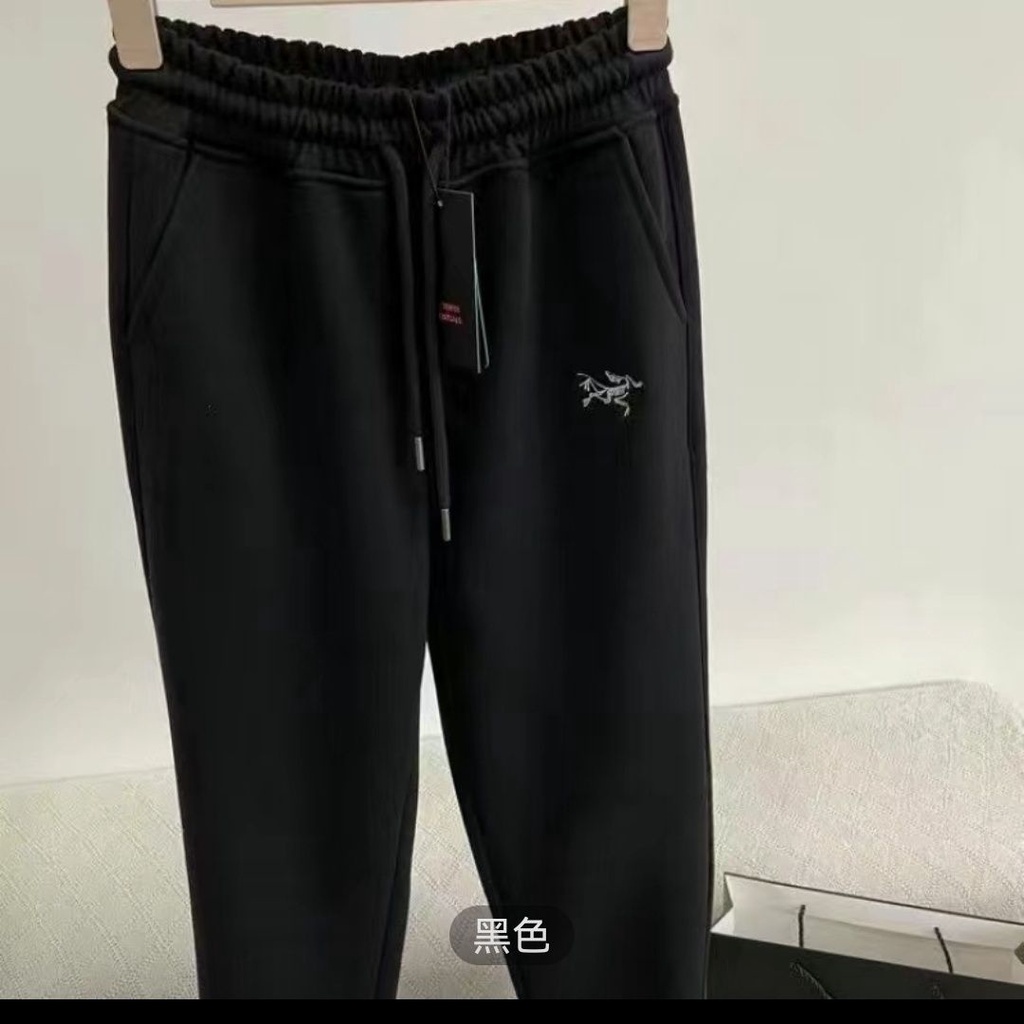 4ELS ARC'TERYX new sports fleece-lined thickened Ogilvy fleece drawstring fashion couple classic design sweatpants autumn and winter
