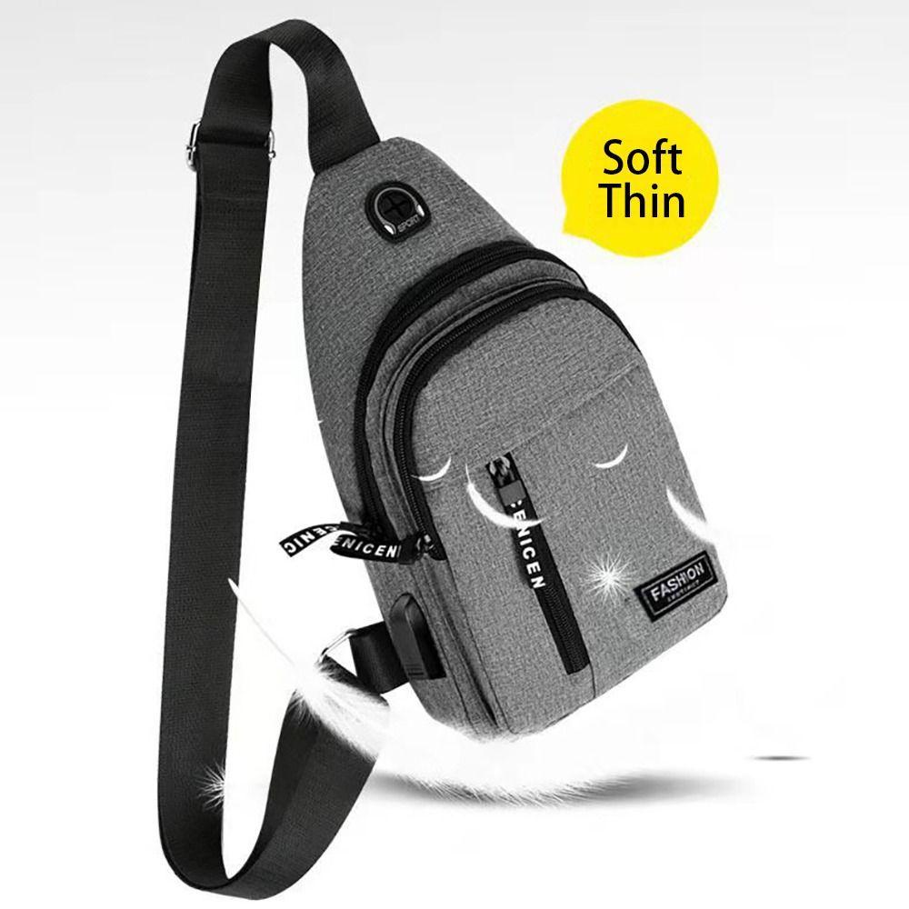 UUMIR 1 Túi Đeo Chéo Ngực Hai Lớp Chống Thấm Nước Thời Trang Cho Nam