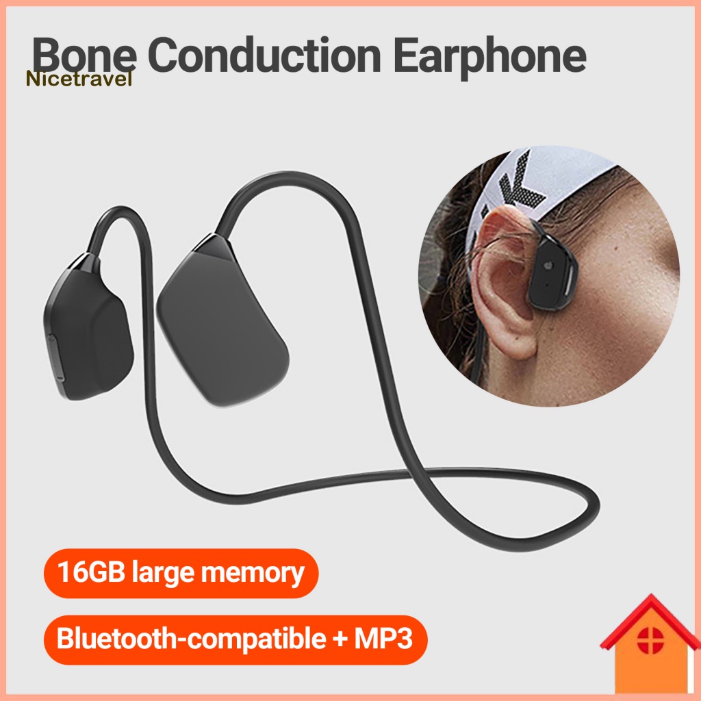 Tai nghe không dây Vòm Cảm Ứng Âm Thanh Nổi Kèm Thẻ Nhớ Cho Máy Nghe Nhạc mp3 / Chạy Bộ