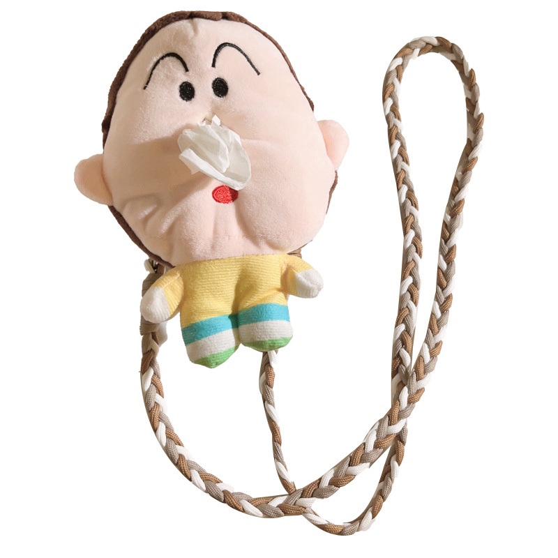 Ere1 boochan Túi Đựng Khăn Giấy Thắt Dây Đeo Chéo Kiểu Hoạt Hình Nhồi Bông Đáng Yêu Cho Điện Thoại