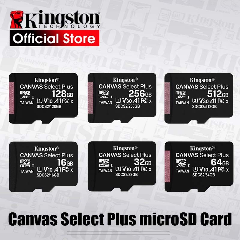 KINGSTON Thẻ Nhớ Micro Sd Class 10 120MB / s 64G / 256GB / 128GB / 512GB TF Cho CCTV Dashcam