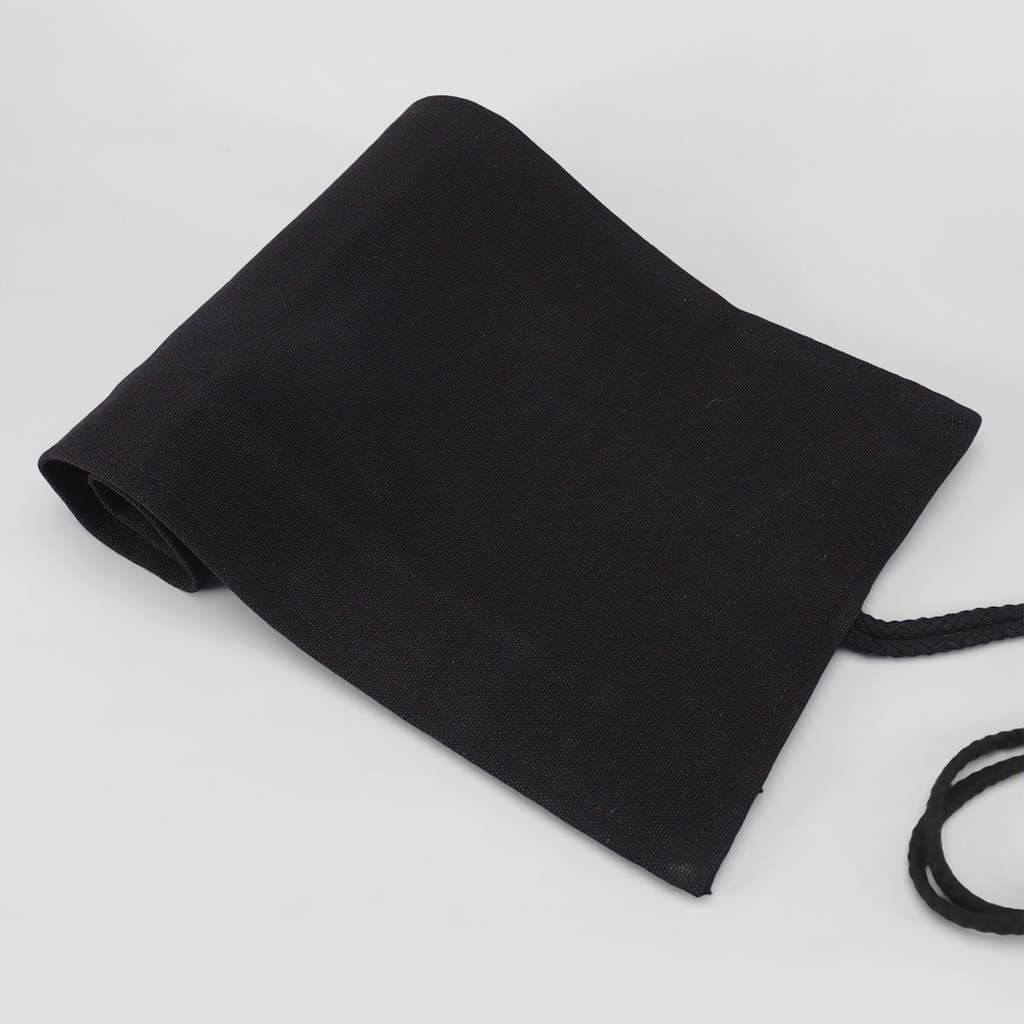 Túi Đựng Bút Chì Đa Năng Màu Đen Bằng Vải canvas