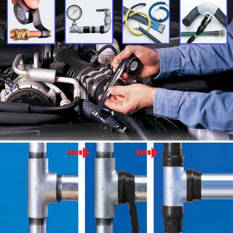 Băng Keo Sợi fiber 3m / 1.5Mx2.5Cm Siêu Chắc Chắn Chống Thấm Nước Chống Rò Rỉ