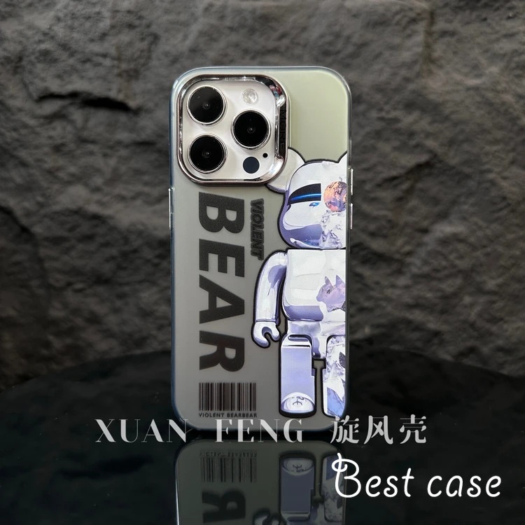 Ốp Điện Thoại Cứng In Hình Gấu Hoạt Hình Cho iphone 15 14 13 12 11 pro max