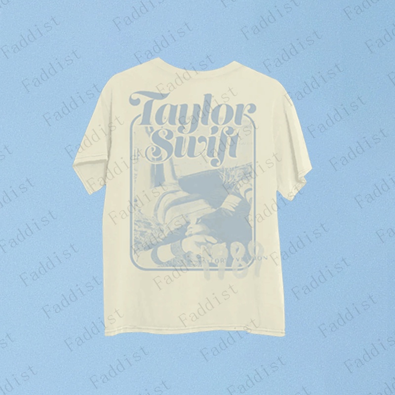 Áo Thun cotton Cổ Tròn Tay Ngắn In Chữ taylor swift 1989 Thời Trang 2023 Cho Cặp Đôi