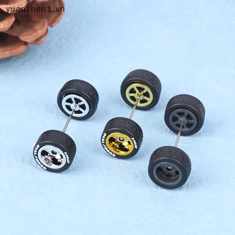 1 Bộ Bánh Xe Hơi Bằng Hợp Kim 1 / 64 10.8mm + 12.8mm vn