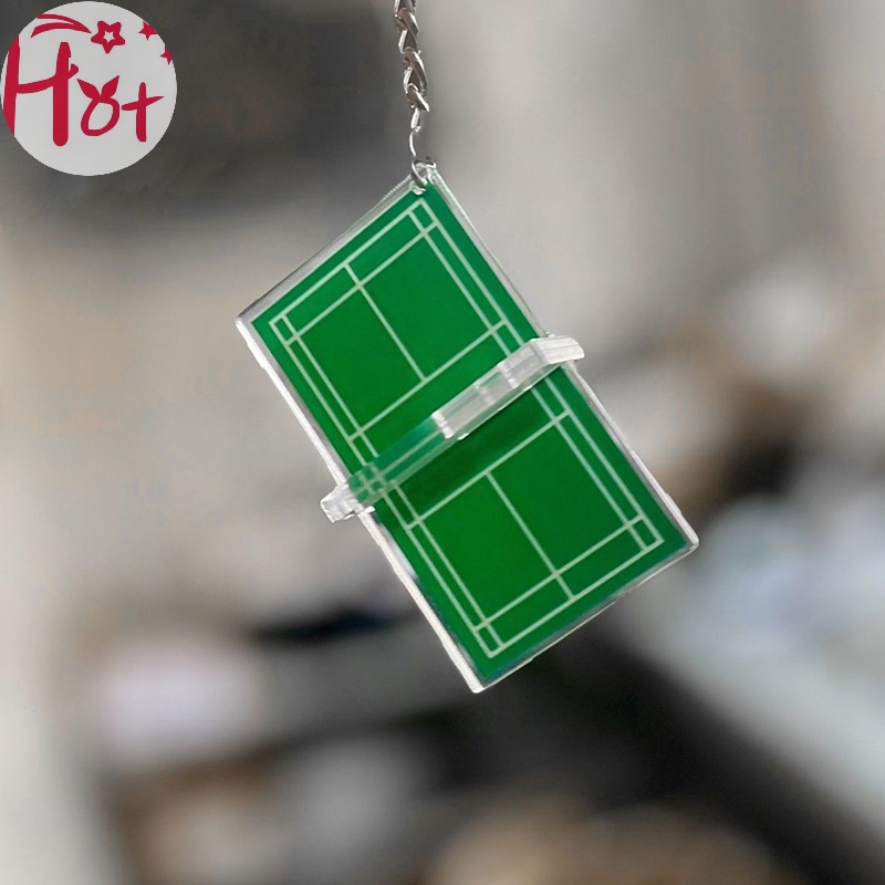 Jr Móc Khóa acrylic Hình Quả Cầu Lông / tennis / Bàn Bóng Bàn Ba Chiều mini vn