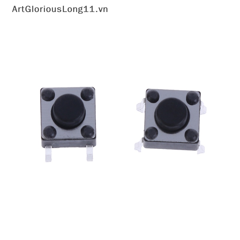 Set 20 Công Tắc Nút Nhấn 4 Chốt 6 * 6 * 5mm