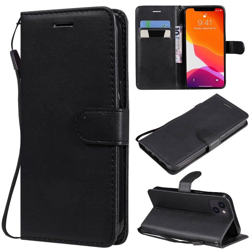 Phù Hợp Bao Da Điện Thoại Dạng Ví Màu Trơn Cho motog14 4g moto g32 g42 g54 g84 g62 Ốp