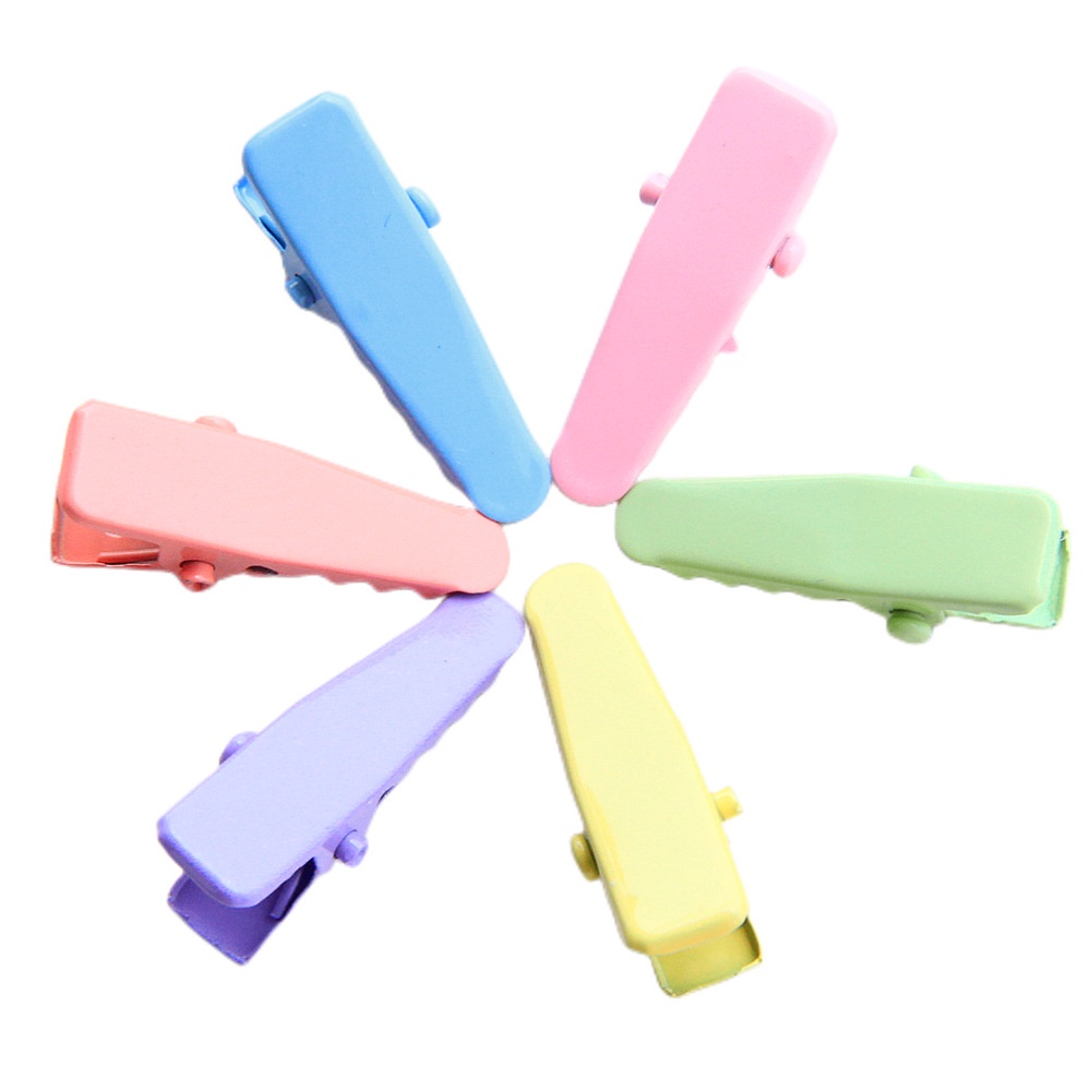 Kẹp Tóc mini Bằng Kim Loại Màu Cầu Vồng Dễ Thương Cho Bé Gái