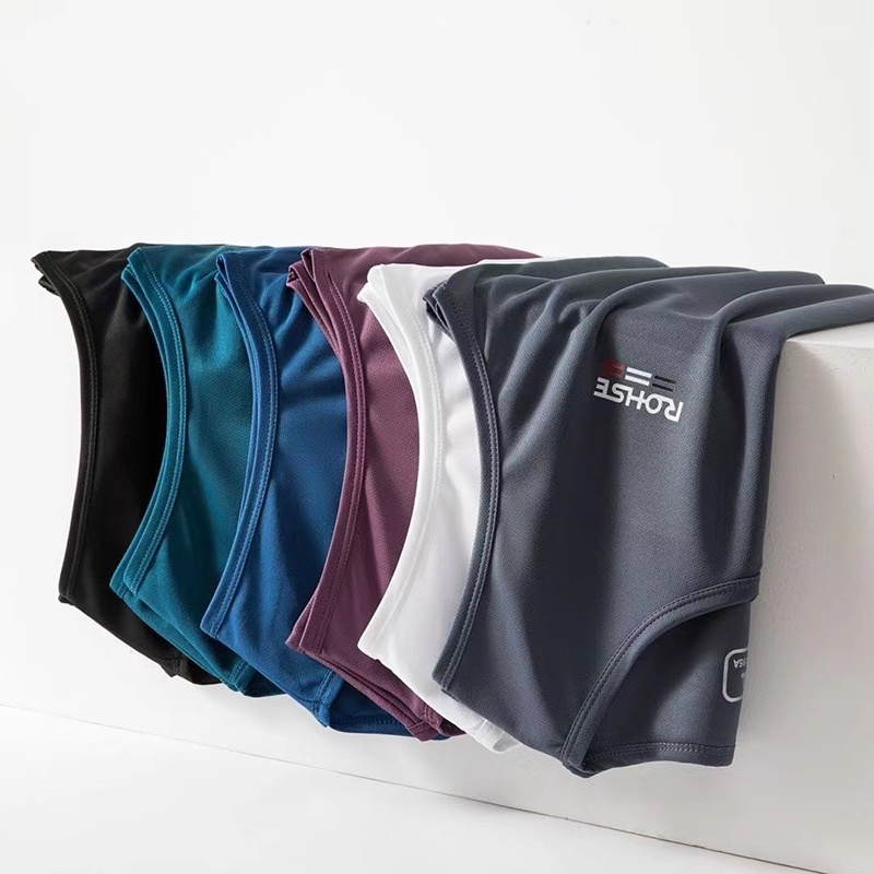 Kyushuad Áo Thun Sát Nách Cổ Chữ v Vải Lụa Lạnh Nhanh Khô Thoáng Khí Phong Cách Thể Thao Cho Nam