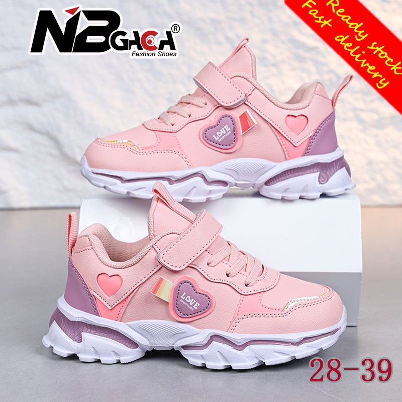 Giày Thể Thao Bằng Da Cho Bé Gái