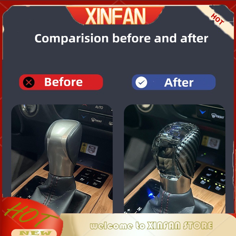 Xinfan Đầu Cần Gạt Số Có Đèn led Pha Lê Cho lexus nx rx es gs is es300h nx200t is300 rx300