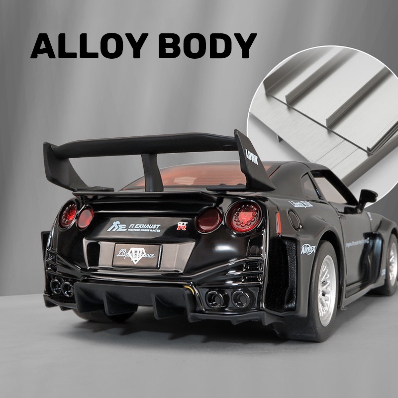 Mô Hình Xe Hơi Nissan GTR CSR2 Bằng Hợp Kim Tỉ Lệ 1: 32 tặng ô tô