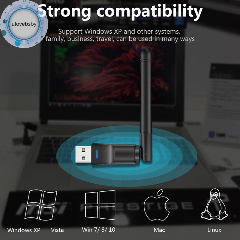Thẻ Mạng wifi ulovebsby mt7601 mini usb wifi 150mbps rtl8188 Cho Máy Tính laptop 2.4ghz vn
