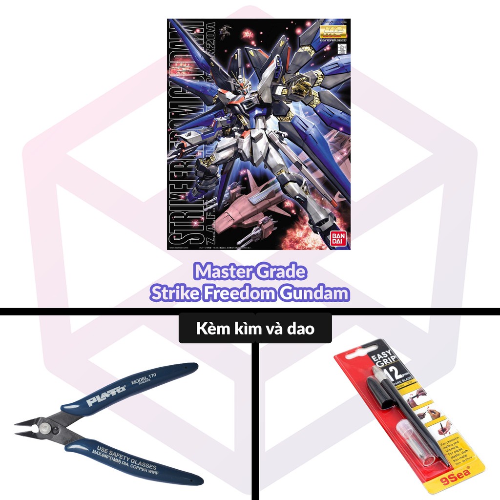 Mô Hình Gundam Bandai MG Strike Freedom Gundam 1/100 Gundam SEED Destiny  tặng ôtô
