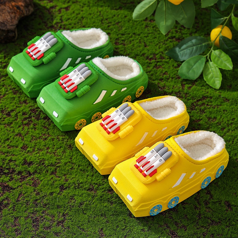 Ayuer Dép cotton Chống Trượt Họa Tiết Hoạt Hình Xinh Xắn