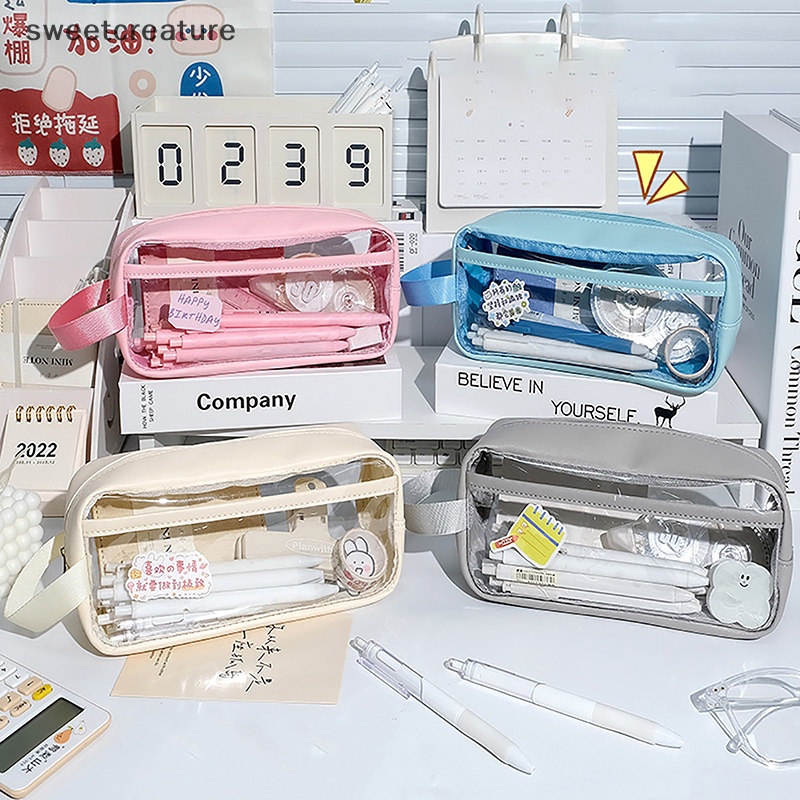Túi Đựng Bút Trong Suốt Sức Chứa Lớn Chống Thấm Nước