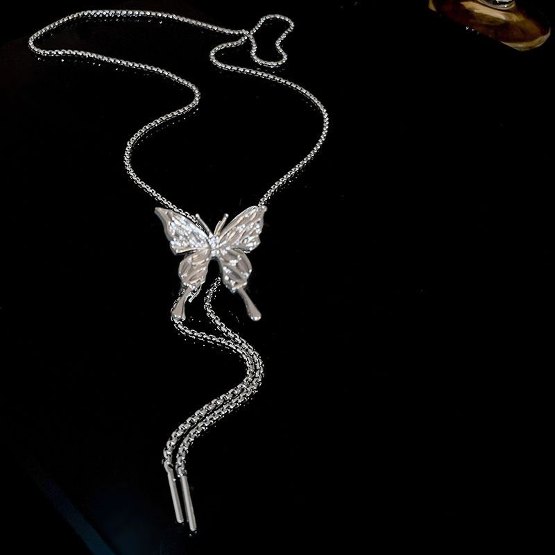 Vòng Cổ Mặt Hình Bướm Sang Trọng Phong Cách Nhật Hàn Độc Đáo