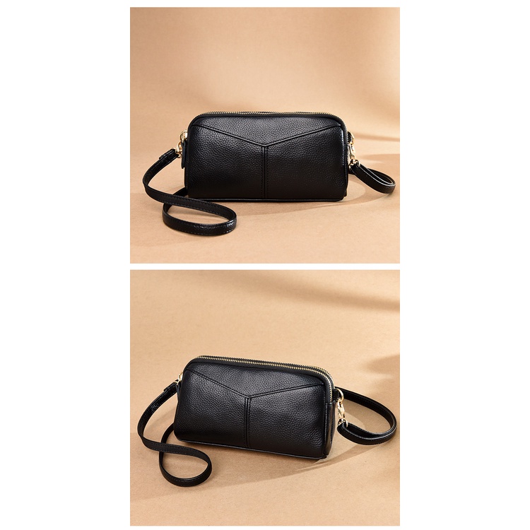 Genodern Túi Xách Da Bò Thật Thời Trang Cho Nữ