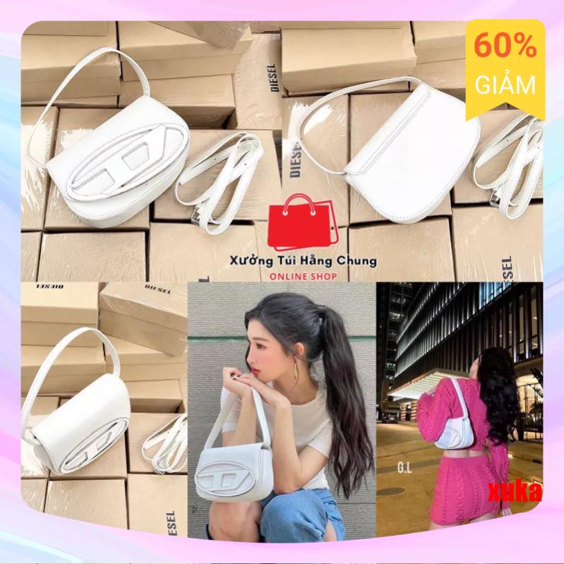 🌟✅Túi Đeo chéo D.ie.sel  Shoulder Bag màu trắng . đen  size 20 cực hot 2023 SẴN HÀNG SALE SỐC