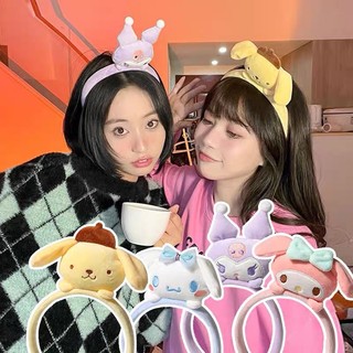 Băng Đô Cài Tóc Rửa Mặt Trang Điểm Hình Cá Mập melody Thỏ cinnamon Hoạt Hình Dễ Thương Cho Nữ