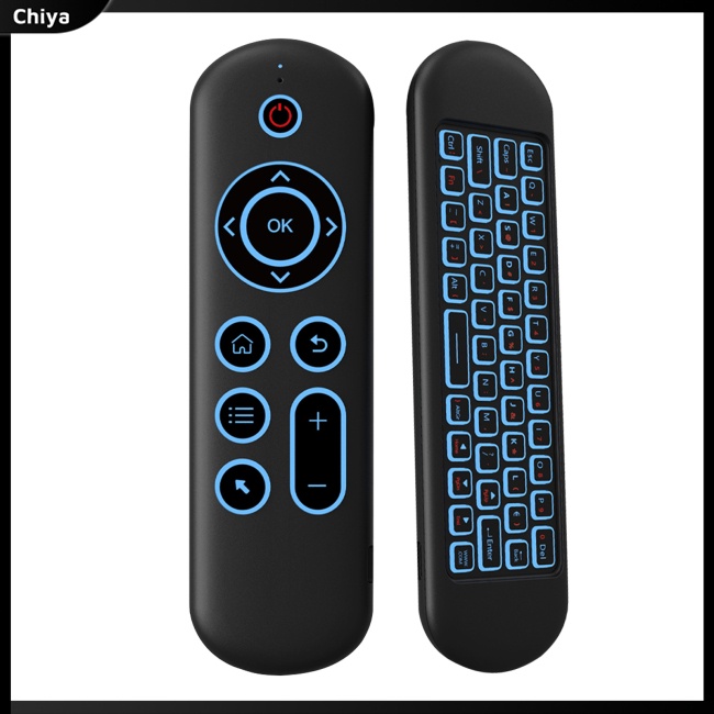 Bàn Phím mini Điều Khiển Từ Xa Không Dây usb + Chuột Bay m5 Chế Độ Kép Phát Sáng & Phát Sáng