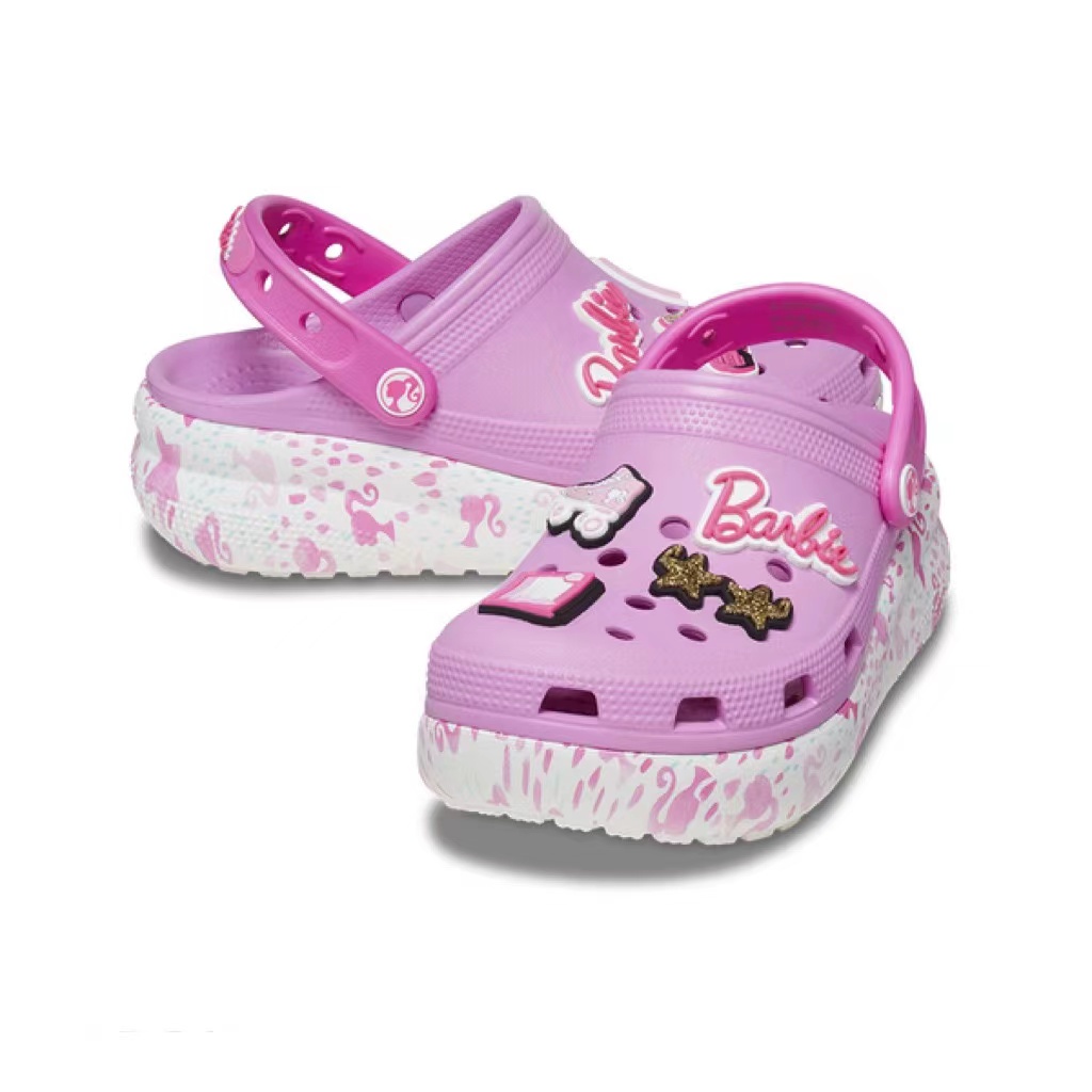 Giày Crocs Đế Dày Thiết Kế Đục Lỗ Thời Trang Cho Bé Gái