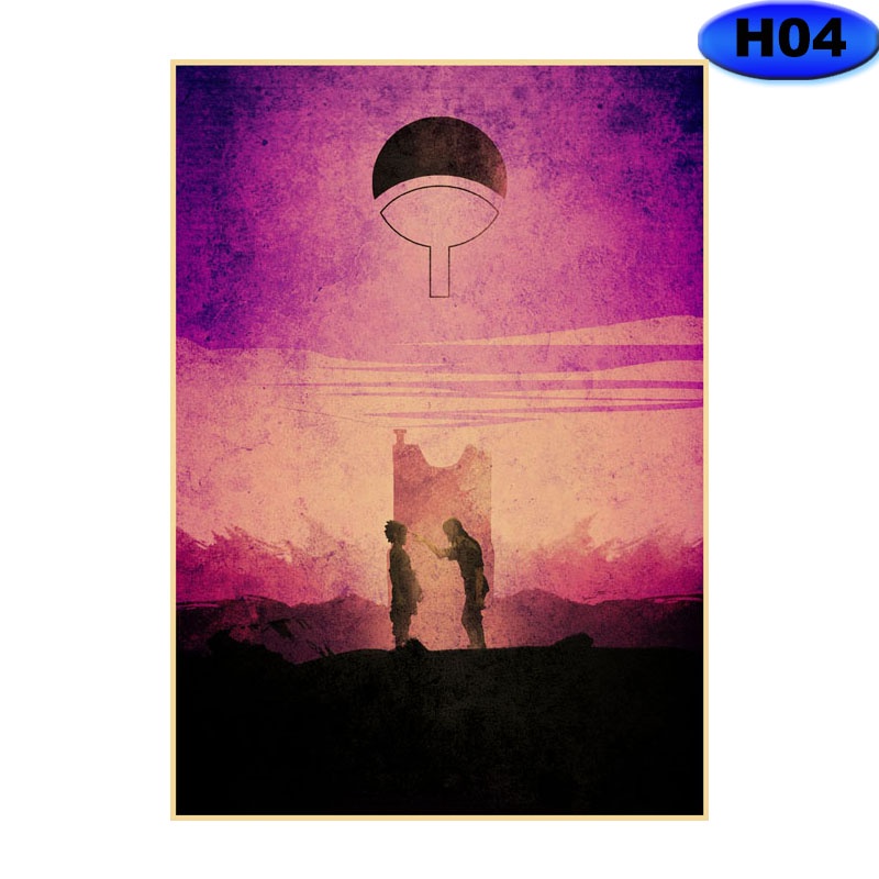 Poster Giấy kraft Treo Tường Trang Trí Phòng Khách / Phòng Ngủ In Hình Quả Xoài Phong Cách retro Nhật Bản