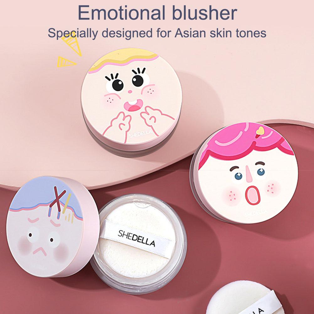 Phấn Má Hồng 5 Phong Cách Tự Nhiên Làm Sáng Da Màu Cam / Tím / Tím s0t4